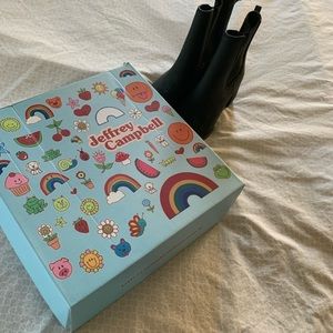 Jeffrey Campbell rubber booties for the rain (: